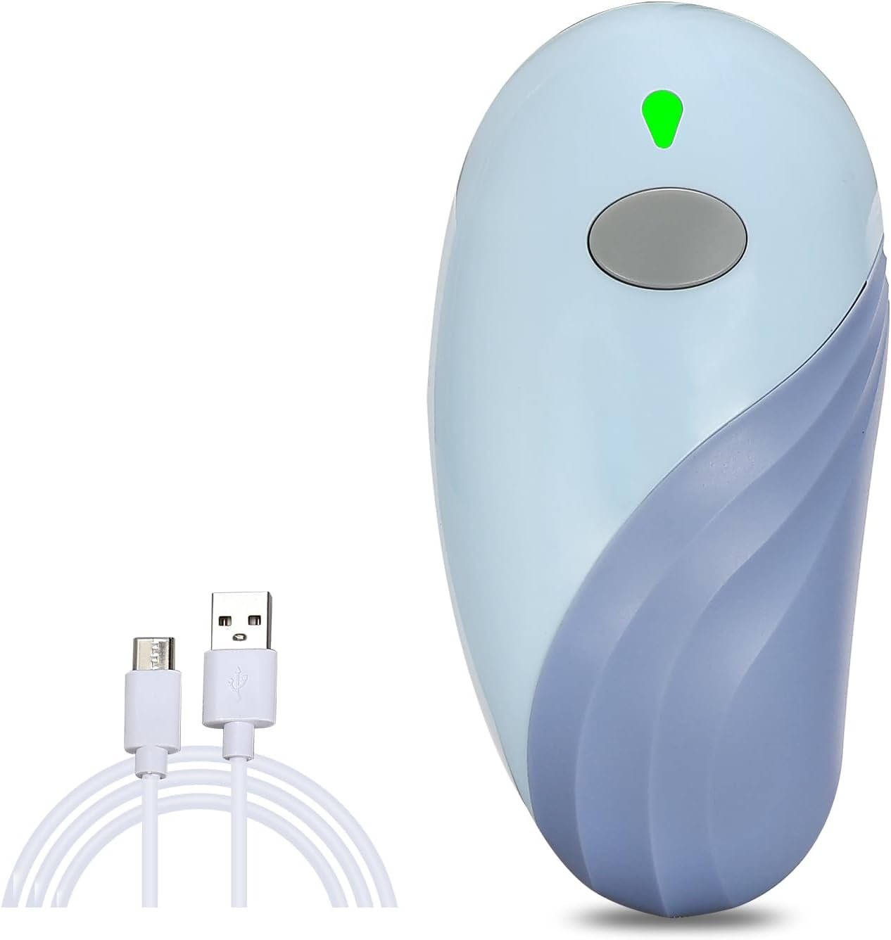 Rechargeable Auto Electric Can OpenerTouch Side Cut Opener Open Your Cans with A Simple Press of Button – Automatic,Smooth Edge,Food-Safe,for Kitchen for Seniors with Arthritis Small Size (Blue)