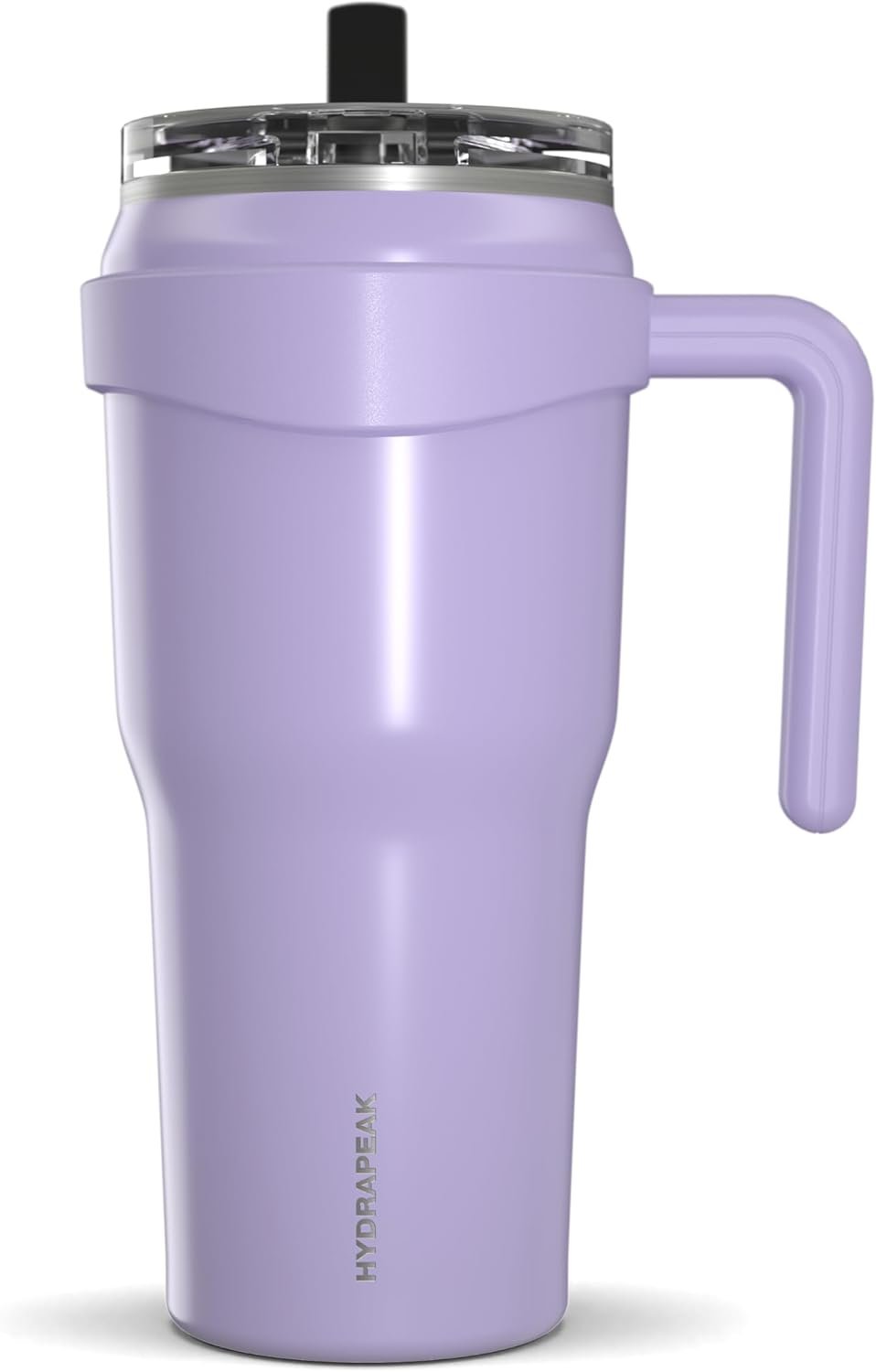 Hydrapeak Roadster 40oz Stainless Steel Tumbler Double Wall Vacuum Insulated Water Bottle With Handle And 2 in 1 Straw Lid (Orchid)