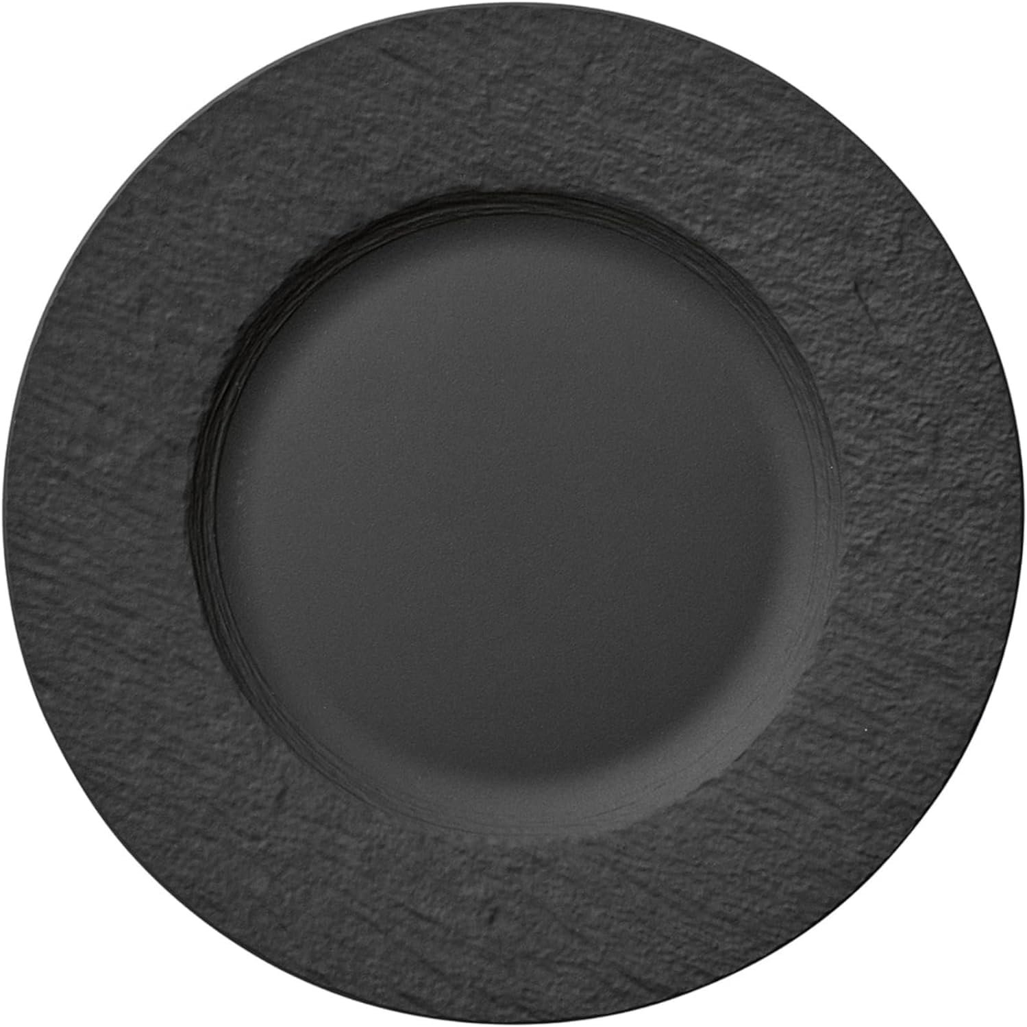 Villeroy & Boch Manufacture Rock Dinner Plate, 10.5 in, Premium Porcelain, Black
