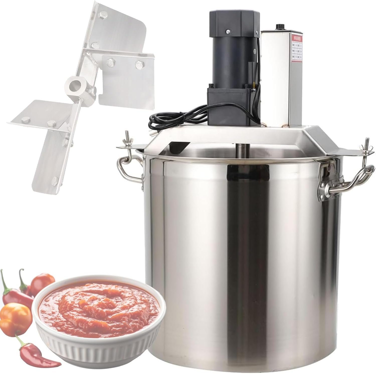 Stainless Steel Automatic Food Mixer & Stirrer Machine for Hot Pot & Sauces – Adjustable Speed for Effortless Cooking, Ideal for Home Chefs and Food Lovers