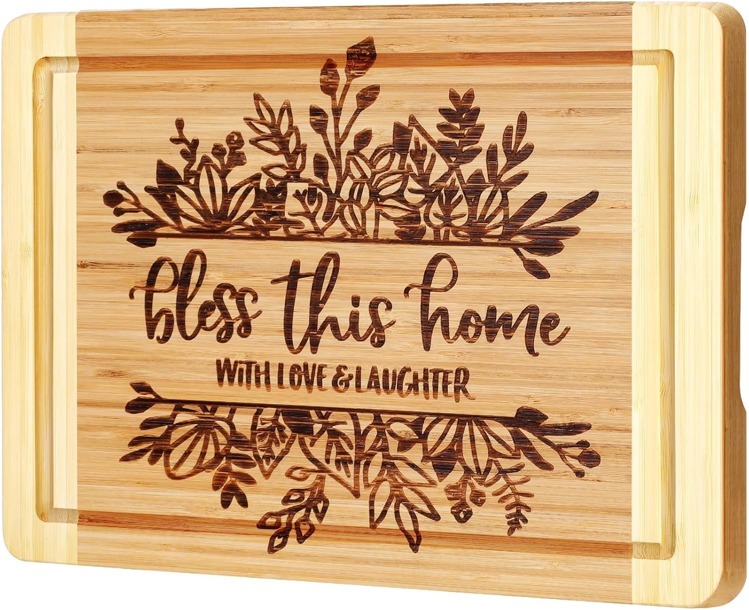 House Warming Gifts New Home, Engraved Cutting Board Housewarming Gifts, New Home Gift Ideas for New Homeowner, New House Gifts for Women Men Couple Neighbor Friend Family – Bless This Home